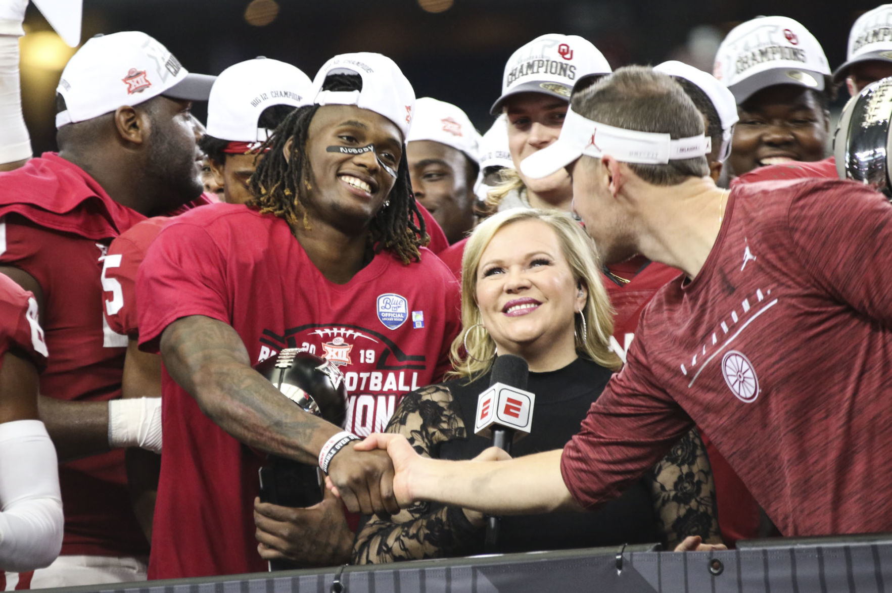 Lincoln Riley and Ceedee Lamb